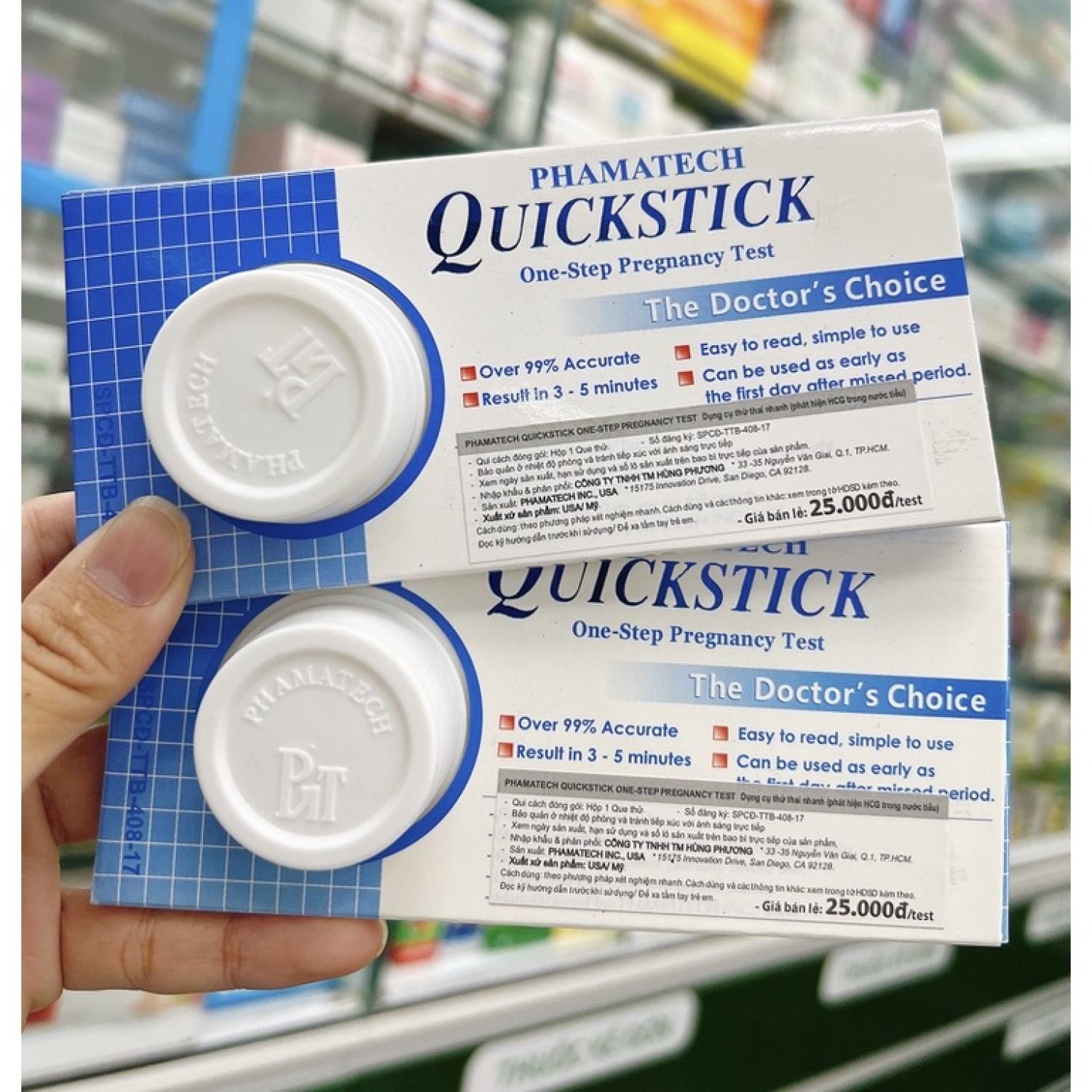 Que thử thai Quickstick chính hãng