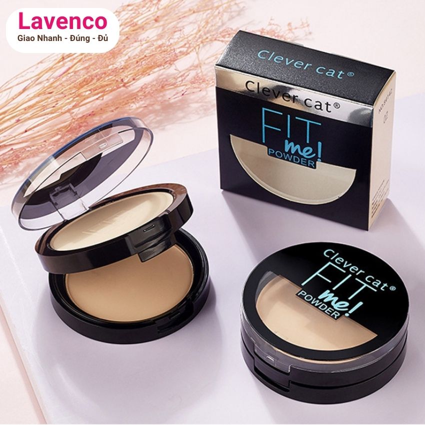 Phấn phủ kiềm dầu dạng nén 2 tầng Fit Me phấn phủ chống nước che khuyết điểm lavenco Fi251