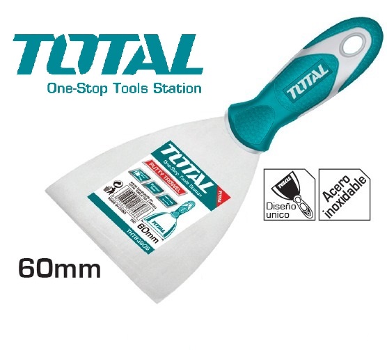 Xẻng trát sủi hồ 60mm dài 220mm putty trowel total chính hãng tht83606
