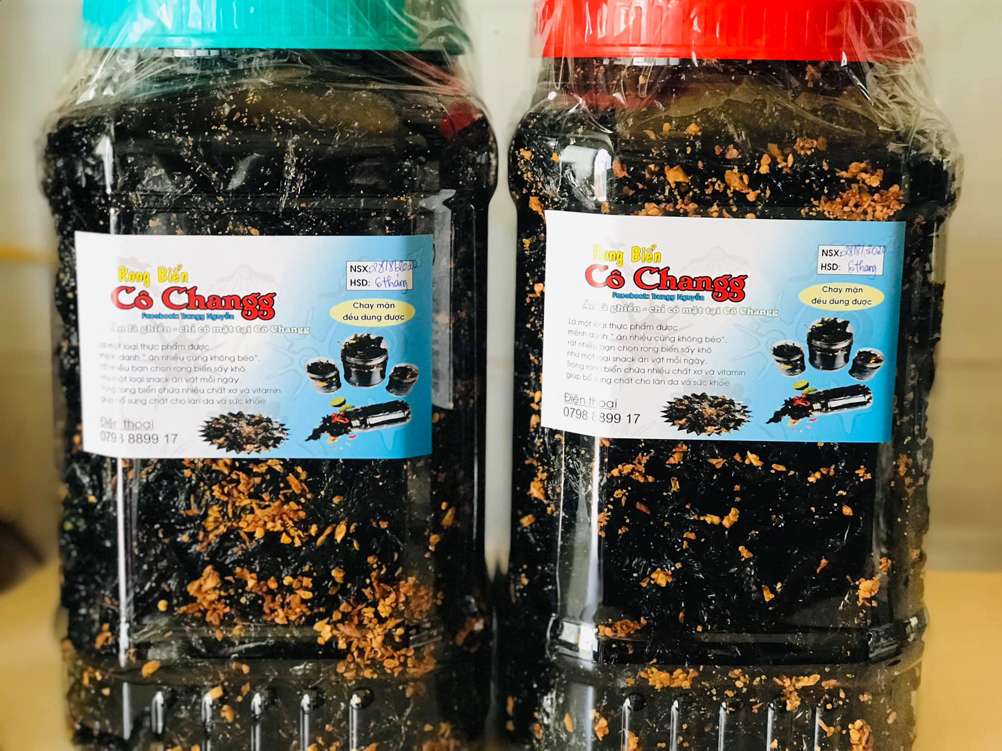 Rong biển cháy tỏi ớt 200gr