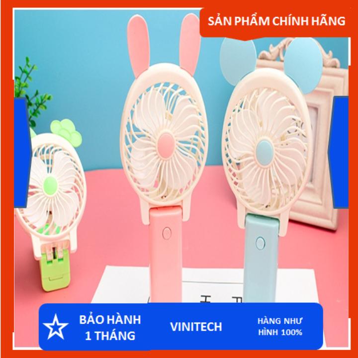 Quạt Cầm Tay Mini Tai Thỏ Siêu Cute-Có Kèm Quà Tặng Hấp Dẫn