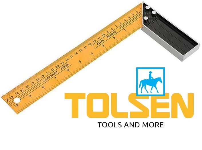 Tolsen wadfow 35080 250mm 10inch square angle ruler