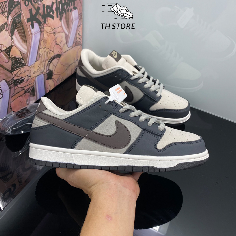 Giày thể thao sb dunk low otomo nâu trắng lai au phối xám trắng - giày th