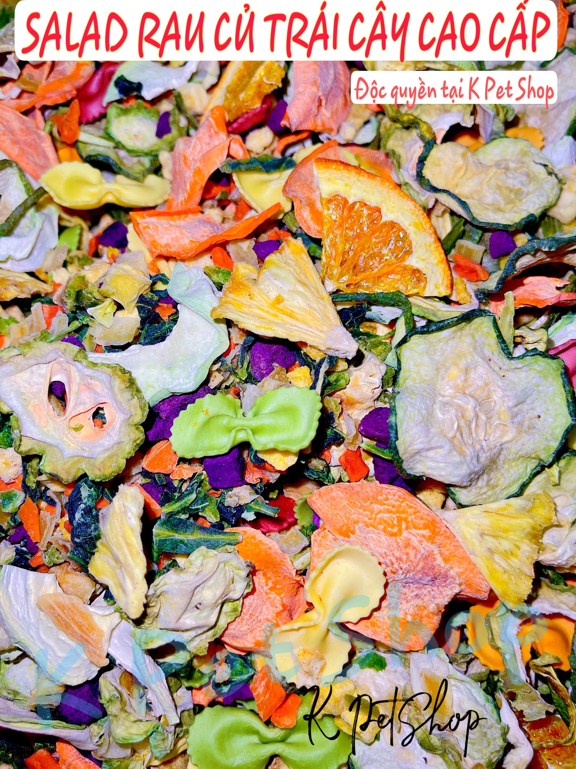 Salad rau củ trái cây cao cấp cho hamster
