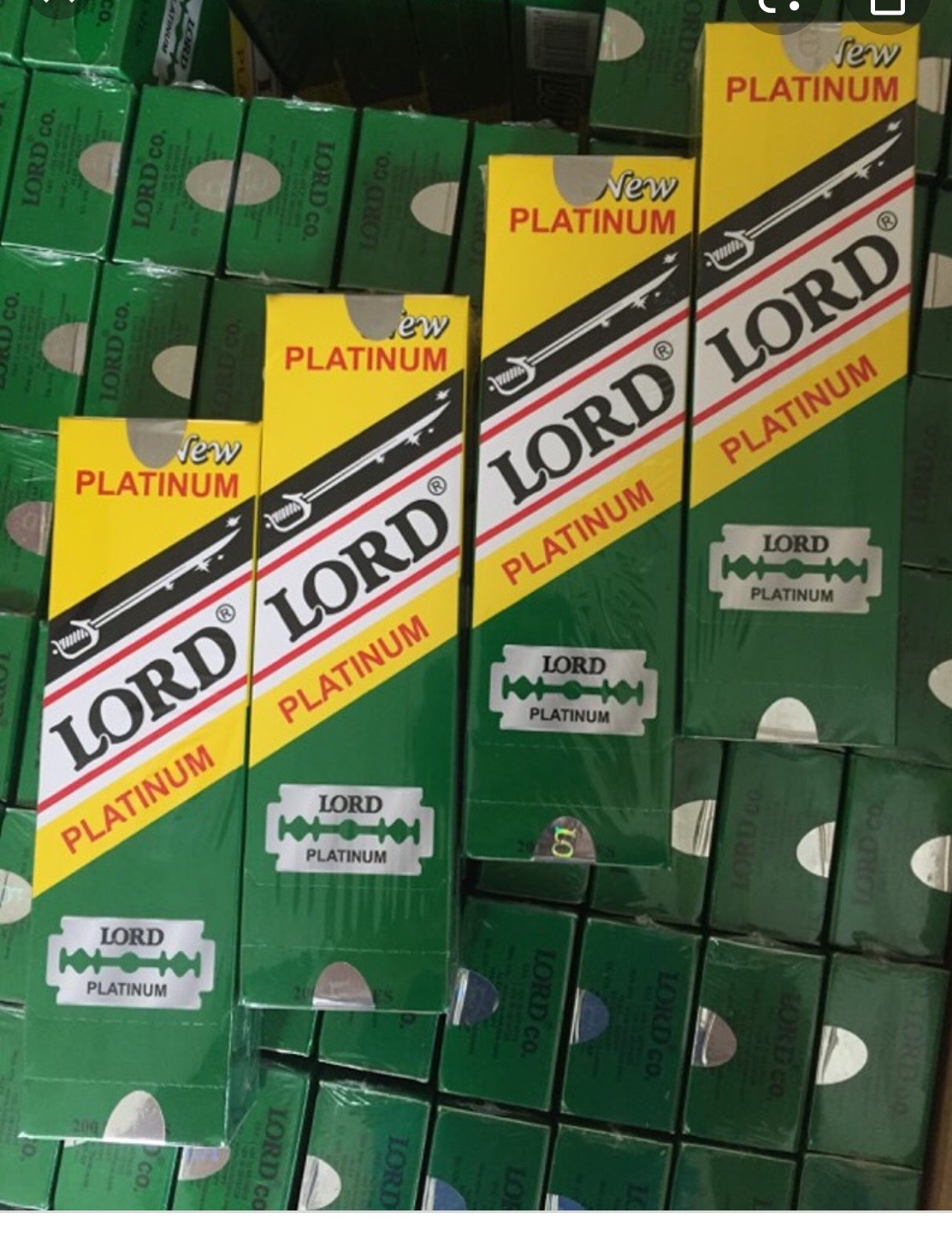 Dao cạo râu lord platinum - hộp 200 lưỡi