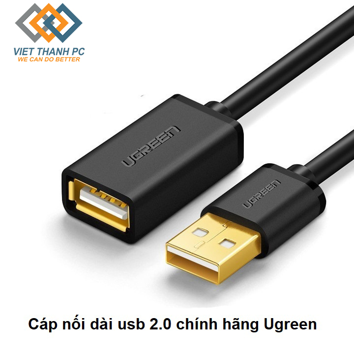 Cáp tín hiệu nối dài usb 2.0 lõi thuần đồng ugreen 0.5m - 5m 10313/10314/10315/10316/10317/10318 - hàng chính hãng