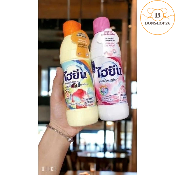Chai tẩy trắng, tẩy mốc quần áo Thái Lan siêu sạch ko mùi