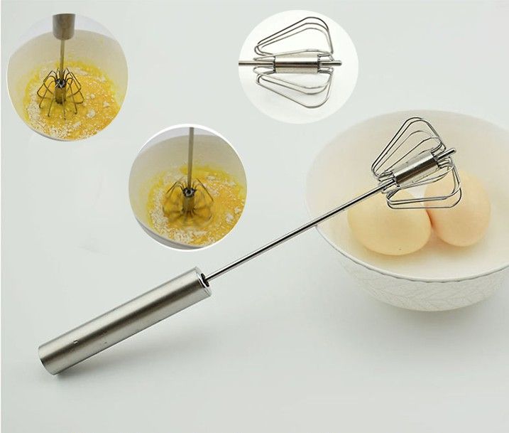 Cây đánh bọt cà phê tự xoay inox