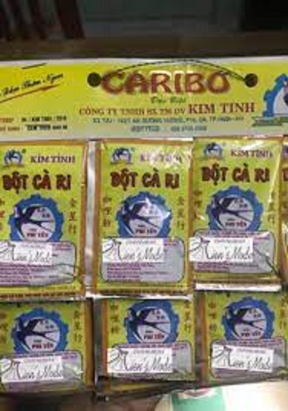 Bột cà ri hiệu Kim Tinh gói 3g