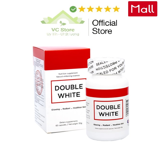 Viên uống dưỡng trắng double white hộp 60 viên - mẫu mới