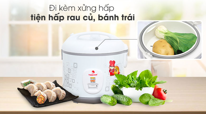Nồi cơm điện happycook 1.8 lít hcj-1822