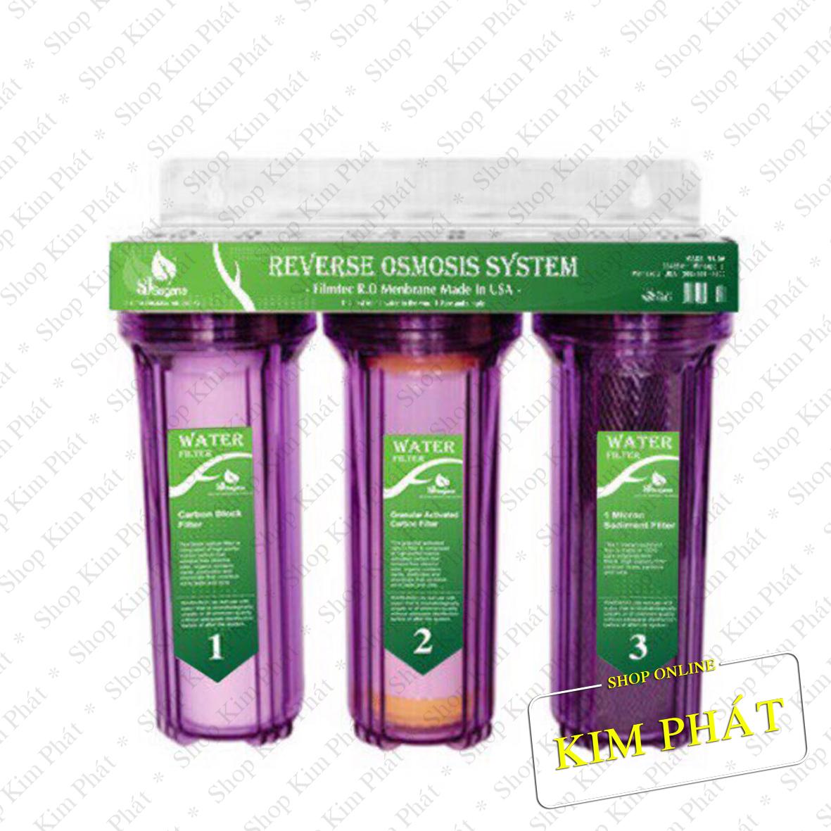 [HCM]Bộ lọc nước thô đầu nguồn 3 cấp ly 10 inch