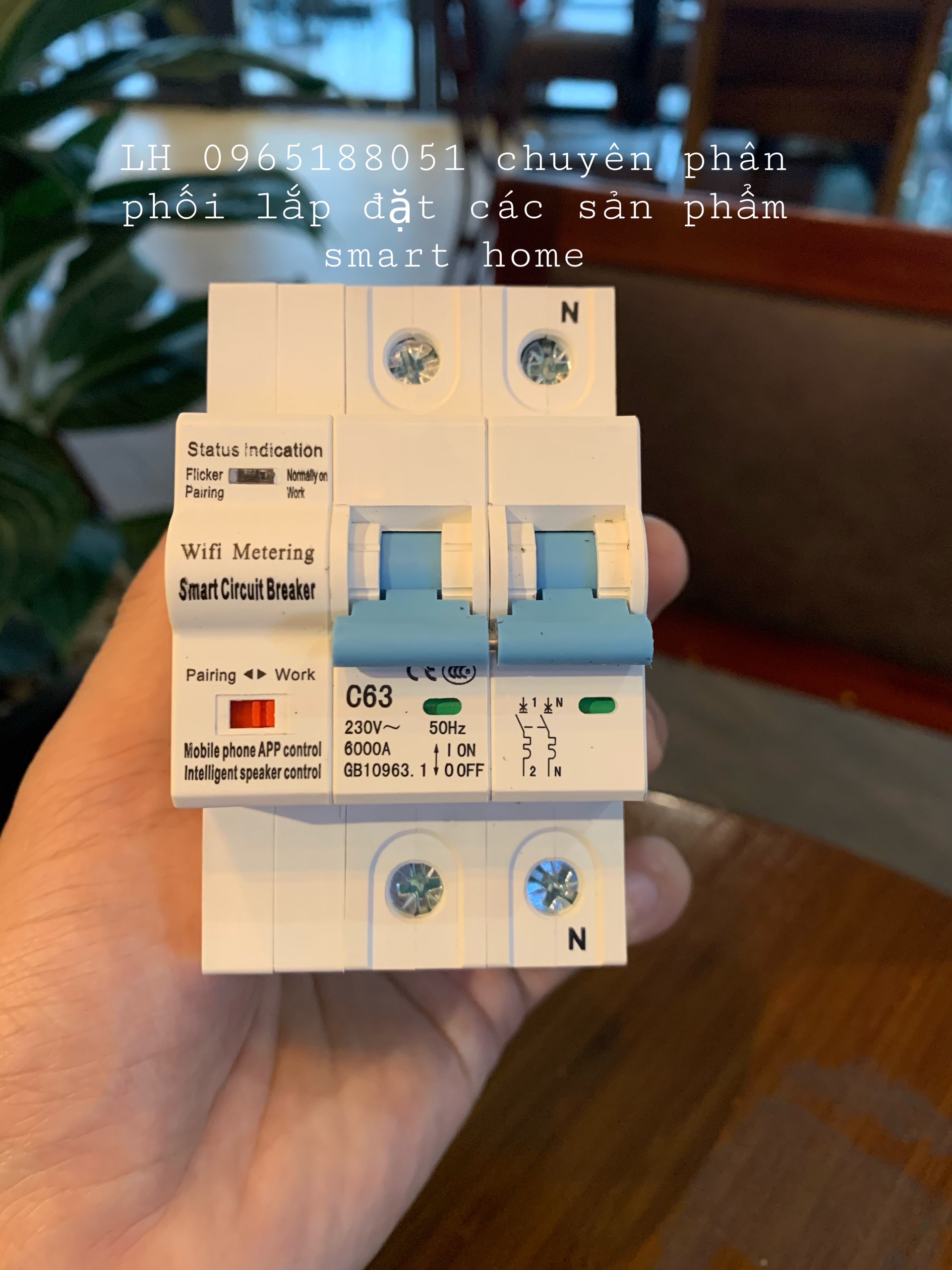 Aptomat tuya wifi 63/40a co đo số điện theo tháng 2021