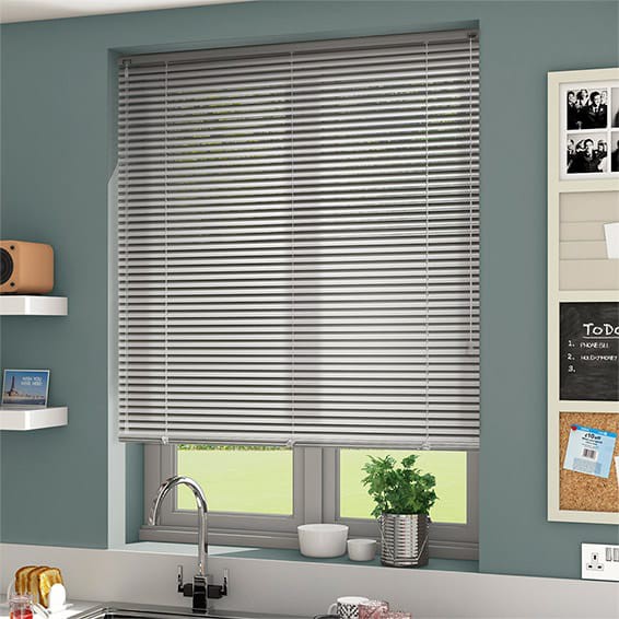 Rèm sáo nhôm Luxmy House mã st09 mầu ghi đặt theo số đo inbox giá bán theo mét vuông