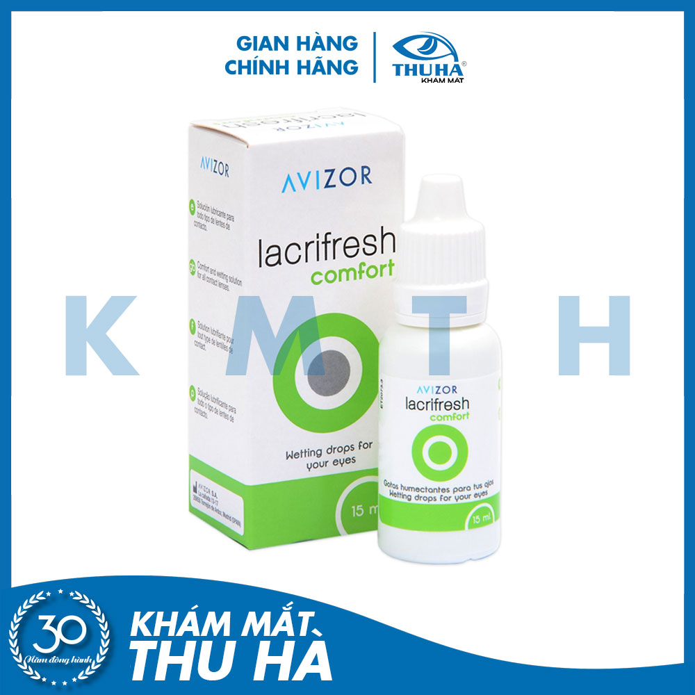 Avizor Lacrifresh Comfort (15ml) - Nước nhỏ mắt lens, nước mắt nhân tạo cho kính áp tròng cứng Ortho-K