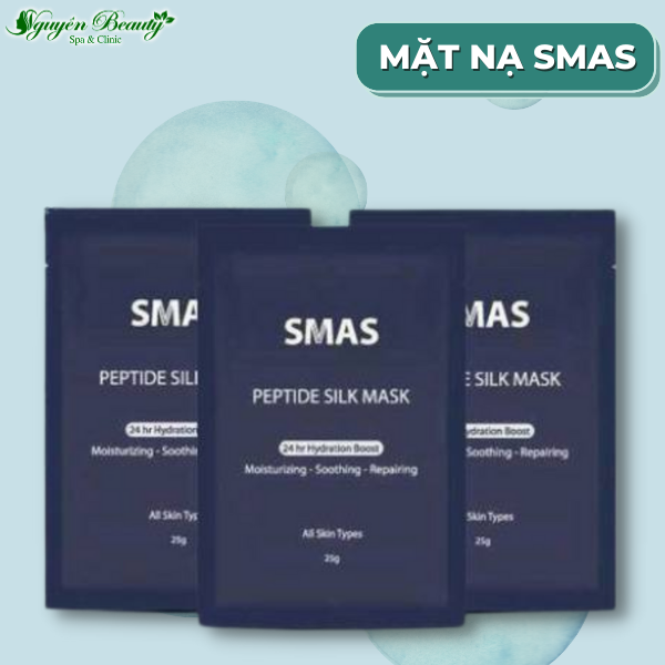 Mặt nạ smas peptide silk mask 24h hydration boost dưỡng ẩm, phục hồi da, làm dịu da tức thì 25g