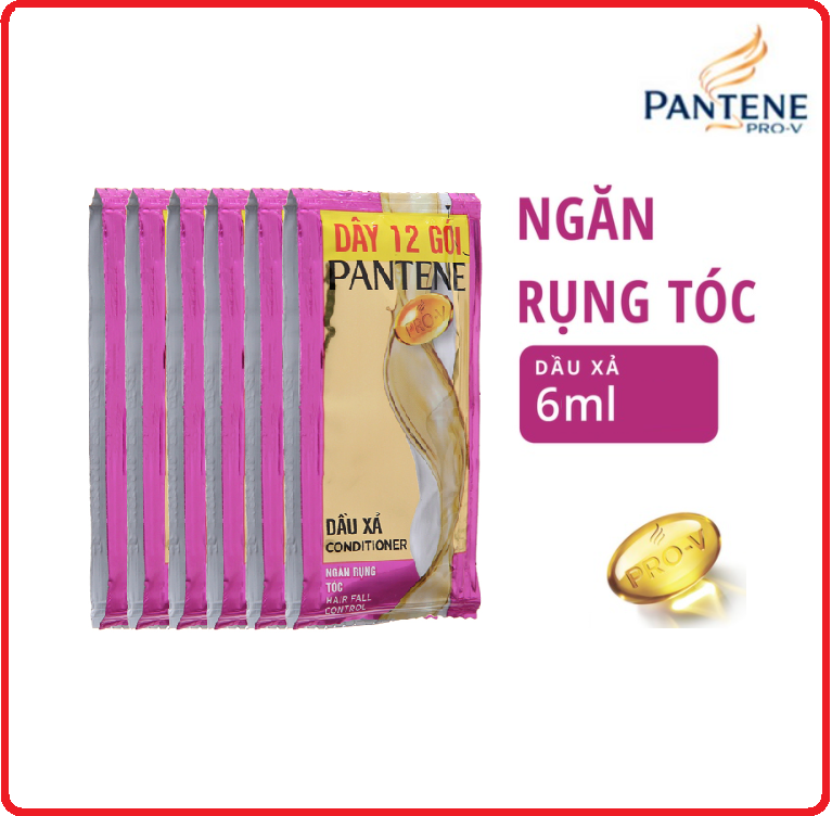 Dầu xả pantene ngăn rụng tóc dây 6g x 12 gói