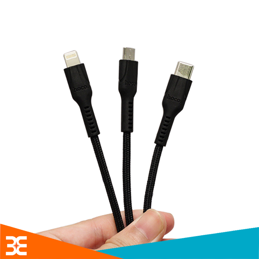 Cáp sạc hoco u31 3 trong 1 dài 1.2m