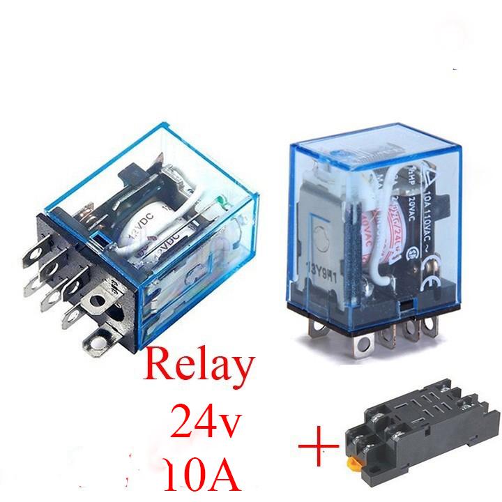 Relay omron ly2nj 24vdc 10a 8 chân lớn