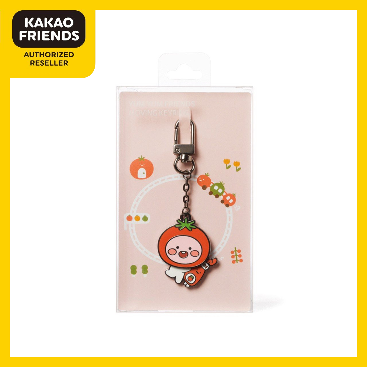 Móc Treo Chìa Khóa Apeach F11034 - Kakao Friends - Móc treo khóa Yumyum dễ thương cute chính hãng