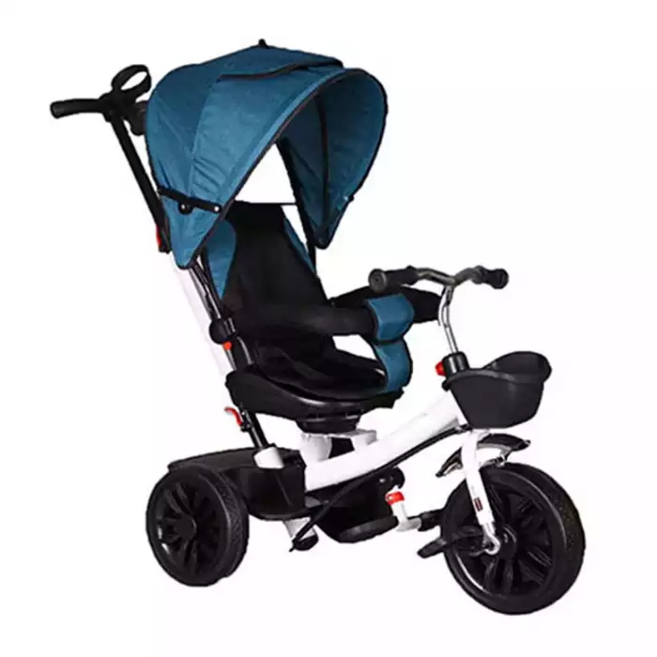 Xe đạp 3 bánh ghế xoay 2 chiều có tay đẩy, mái che và đệm JIAJIABAO