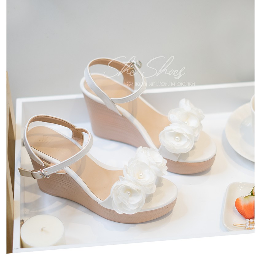 giày sandal xuồng giày cưới cô dâu siêu nhẹ, êm, xinh. độc quyền bởi she shoes 1