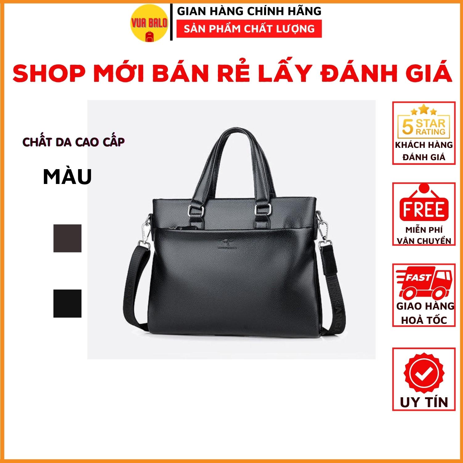 Túi xách da nam công sở, cặp da pu nam trẻ phong cách mới