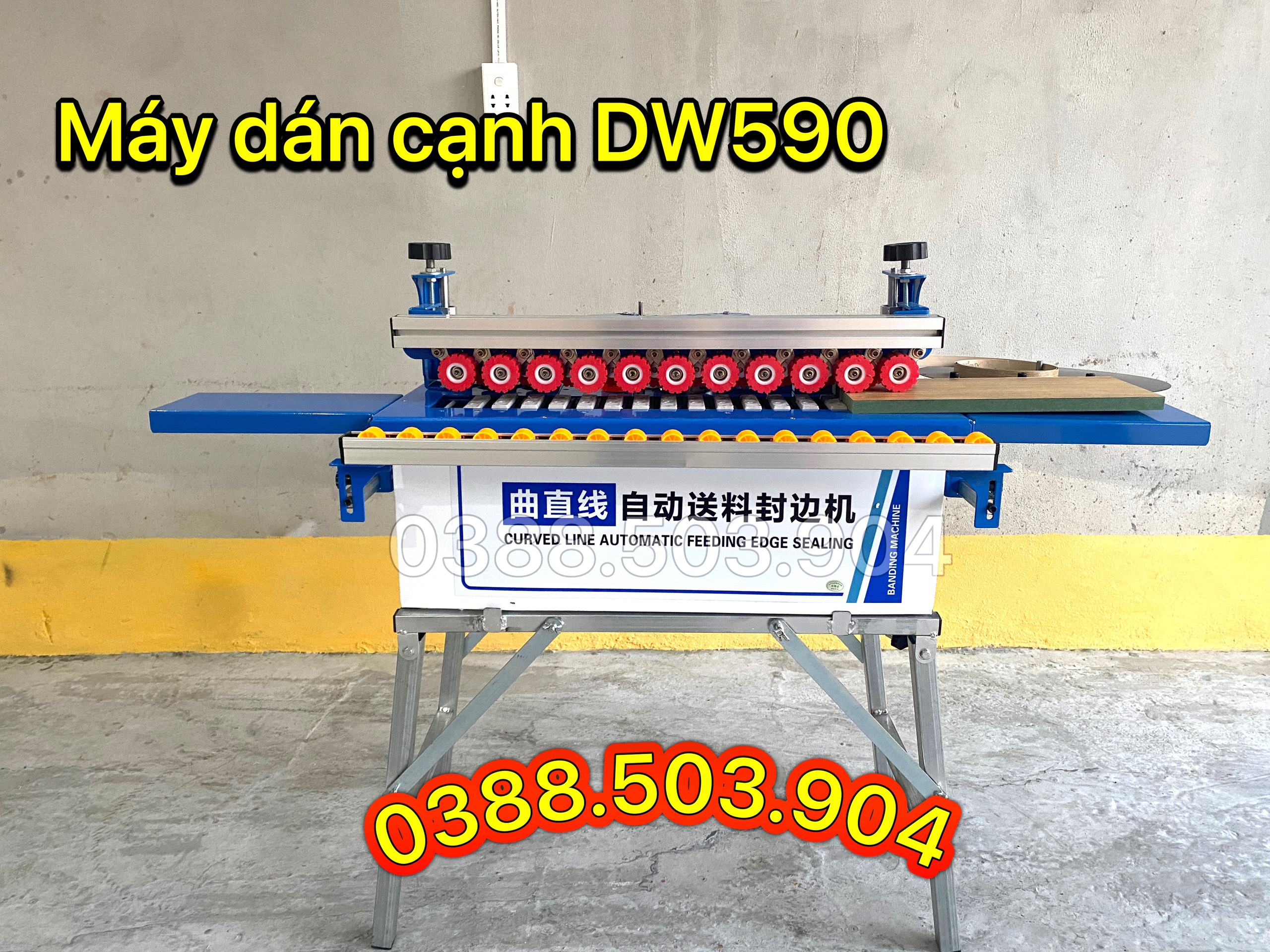 Máy dán cạnh dw590 3 chức năng