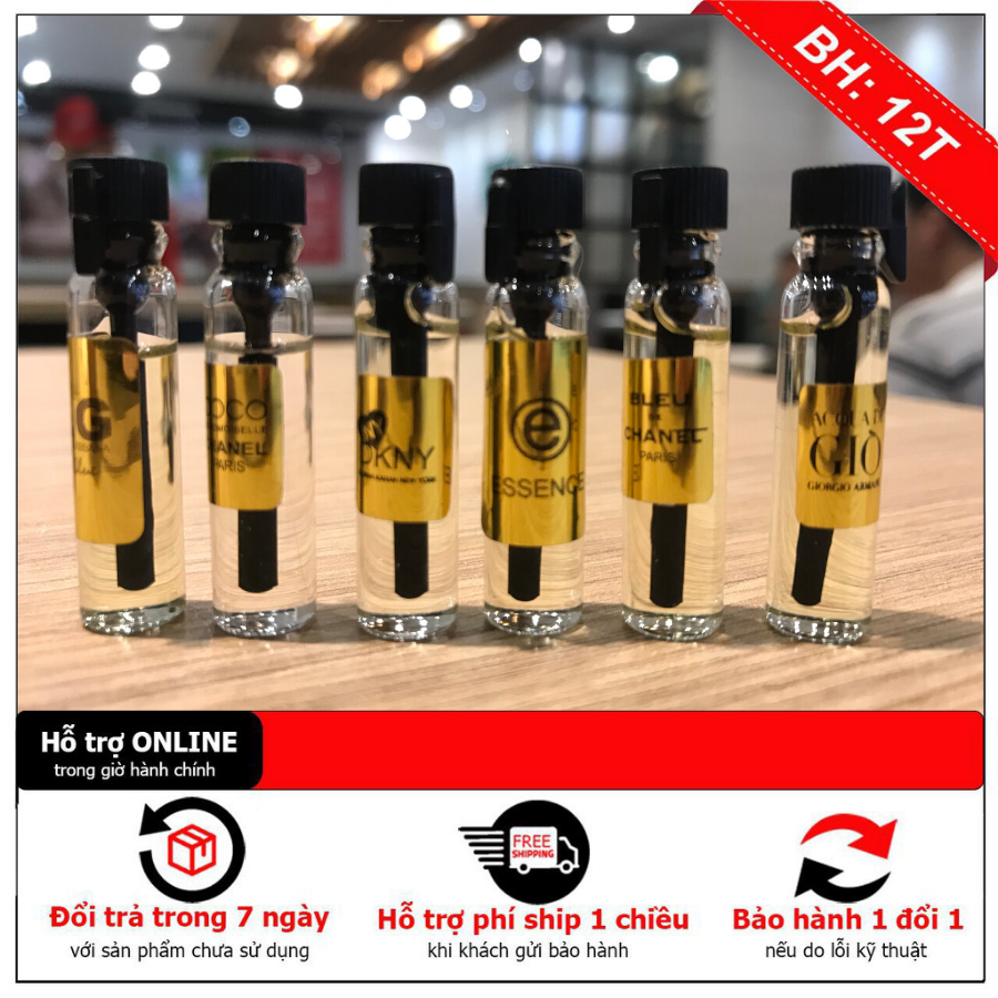 Set nước hoa mini 3 Chai Dung tích 2ml Cực Thơm