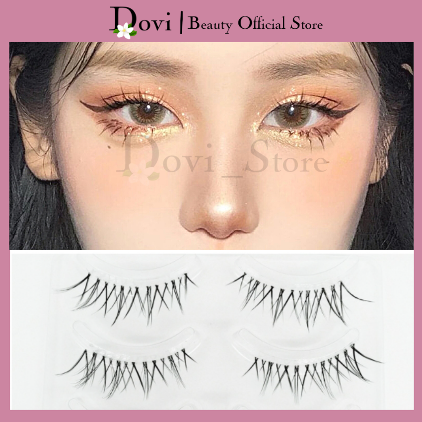 [Rẻ vô địch] Mi giả đẹp gân trong suốt , lông mi giả tự nhiên mỏng nhẹ Nhật Bản