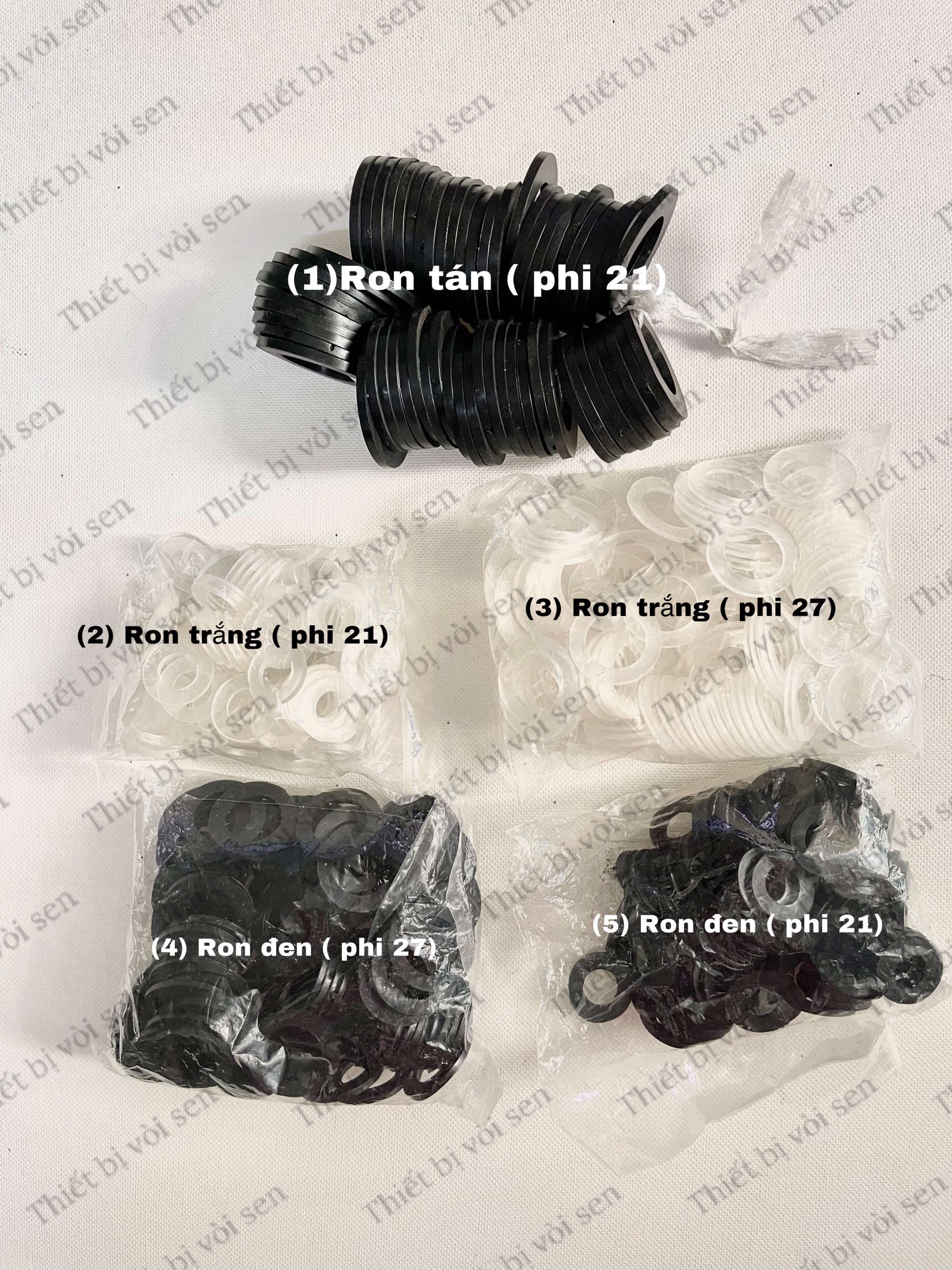 Các loại ron 21, 27 ron tán cho vòi nước