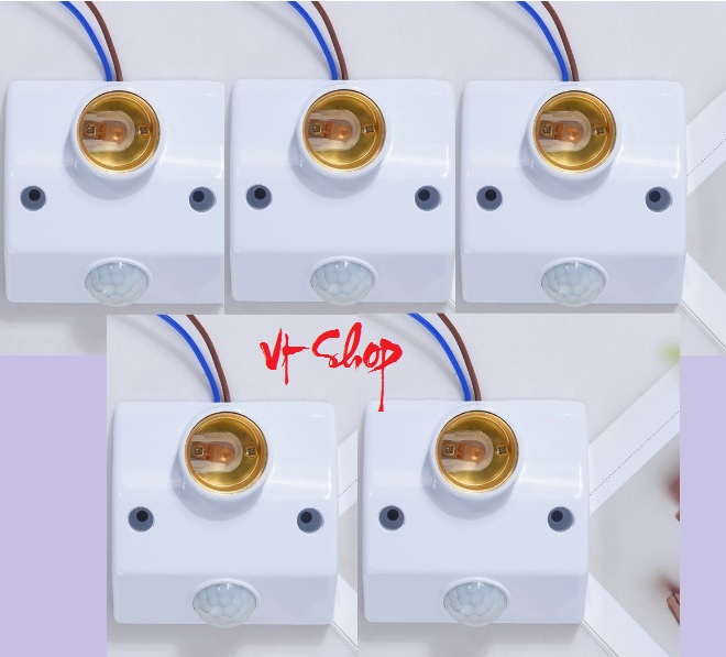 Combo 05 Đui đèn cảm biến chuyển động - Đui đèn cảm biến hồng ngoại