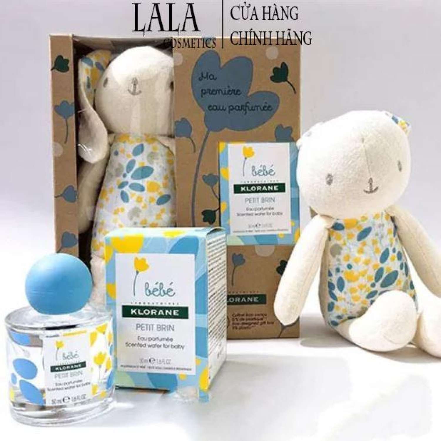 Set nước hoa cho bé KLORANE bébé tặng kèm thỏ bông cầm tay