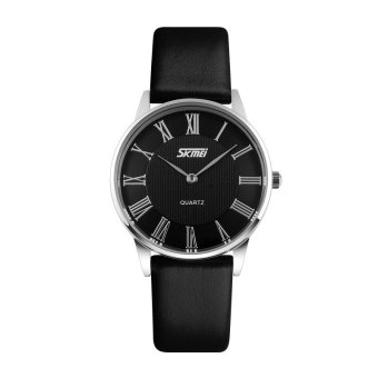 [100% Genuine]Watches men&women Skmei luxury brand quartz watch casual Business Female fashion Leather Strap - intl  