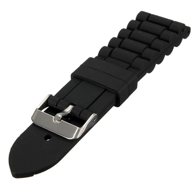 24mm Mens Military Silicone Rubber Diving Sport Wrist Watch Band Strap - Intl bán chạy