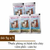 Thuốc trị chướng bụng đây hơi ói mửa tiêu chảy chó mèo Thuốc cho chó mèo Hanvet Vitamycin 10 gói