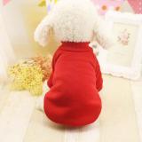 Áo chó mèo cao cấp kiểu áo len đỏ size xxl 5