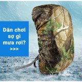Áo mưa bọc balo chống thấm tốt - dung tích 45L