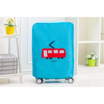 Áo trùm bảo vệ vali chống bụi chống trầy xinh xắn 26 inch bus xanh  