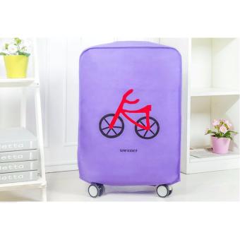 Áo trùm bảo vệ vali chống bụi chống trầy xinh xắn 28 inch xe đạp tím  