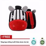 [HCM]Balo cao cấp cho trẻ em hình ngộ nghĩnh ( Con Bò Đen Đỏ) + Tặng 1 kẹp thảo dược chống muỗi cho bé (Màu ngẫu nhiên)