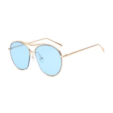 Khuyến Mãi Big Frame Personalized Sea Lens Sunglasses (Blue) – intl   crystalawaking