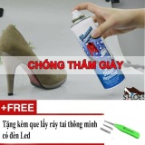Bình xịt chống thấm giày phủ Nano Shucare + Tặng kèm que lấy ráy tai có đèn Led