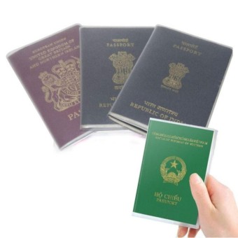 Bộ 2 Bao passport PVC trong suốt  