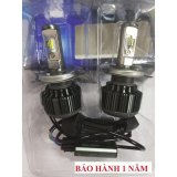 Bộ 2 bóng đèn led ô tô hv shop turbo t6-h4 6000k lumilers siêu sáng