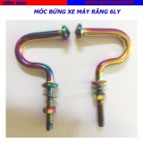 BỘ 2 CÁI MÓC BỬNG LƯỠI CÂU CHÂN 6 MM INOX XI 7 MÀU