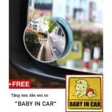Bộ 2 gương cầu lồi tặng tem chữ "baby in car"