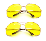 Bộ 2 kính đi đường ban đên Night View Glasses (Vàng)