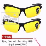 Bộ 2 Kính Phân Cực Nhìn Xuyên Đêm HoaHai.com kiểu Quân đội Mỹ + Tặng đèn led cắm cổng USB