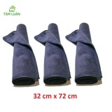 Bộ 3 khăn lau xe hơi oto siêu mềm, siêu thấm nước, nhanh khô vệ sinh ô tô - 32 cm x 72 cm